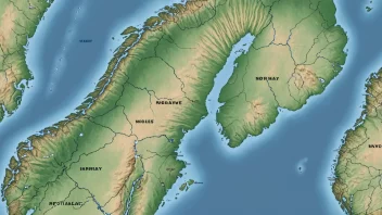 Et kart over Norge med regionale høydepunkter