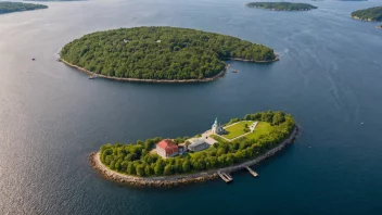 Flyfoto av Herjangsholmen i Norge