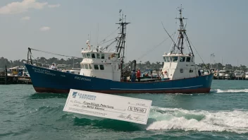 En fiskebåt mottar økonomisk støtte fra regjeringen