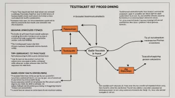 En illustrasjon av en testprosedyre flytdiagram.