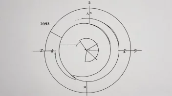 Et diagram som viser et stort sirkel delt inn i mindre segmenter, med ett segment fremhevet.