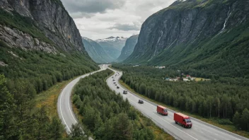 En stamveg i Norge, viktig for transport og kommunikasjon.