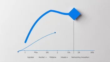 Et bilde som illustrerer oppdateringsgrad, med en graf som viser en økende trend.