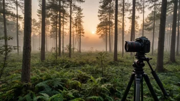 Et vakkert landskapsfotografi som fanger naturens ro.