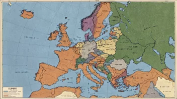 Et historisk kart over Europa som viser okkupasjonssoner under andre verdenskrig.