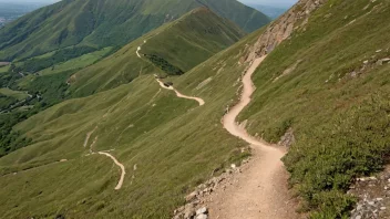 Et bilde av en slangehei, en bratt og steinete ås eller fjell i Norge.