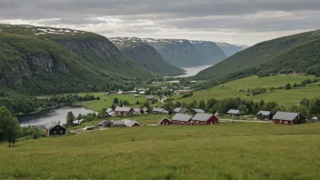 Et malerisk landskap av Ullandhaugs, som viser dets naturskjønnhet.