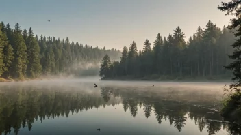 En åndeløs naturhelligdom med frodig grønnskap og en fredelig atmosfære.