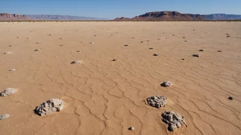 En sanddepression i en ørkenlandskap.