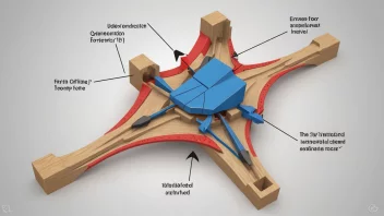 En illustrasjon av et materiale som strekkes og deformeres, med piler og diagrammer som viser kreftene og spenningene involvert.