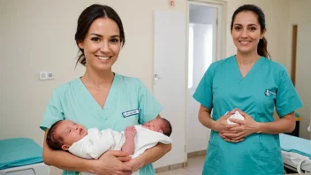 En lys og innbydende fødeklinik med moderne utstyr og omsorgsfullt personale.