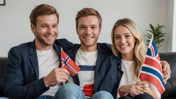 Et lykkelig par som nyter sine rettigheter som samboere i Norge.