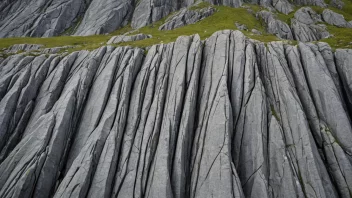 En unik steinformasjon i Norge, formet av geologiske prosesser over millioner av år.