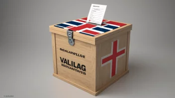 Et bilde som representerer det norske begrepet valgutvalg, med en stemmeboks og flere stemmealternativer.