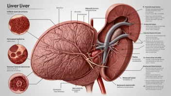 En illustrasjon av leveren og dens funksjoner.