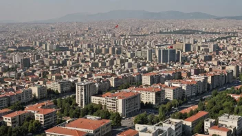 Byen Ankara i Tyrkia, med sin rike historie og kulturelle landemerker.