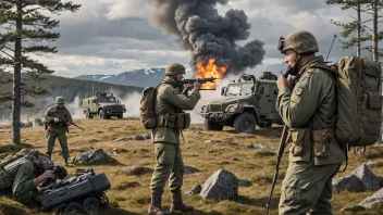 Et norsk militært sambandsregiment i aksjon.