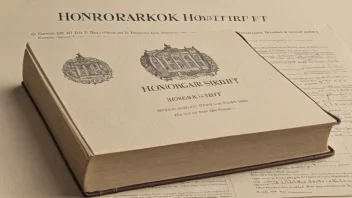 Et bilde som representerer begrepet honorarforskrift i Norge.