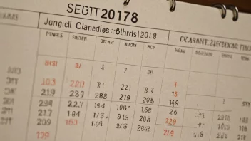 En kalender med merket gudstjenestetid, som viser viktigheten av gudstjenestetid i kirkeåret.