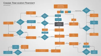 En illustrasjon av en tjenesteflytdiagram.