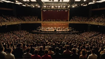 En konsert med flere artister som opptrer sammen.