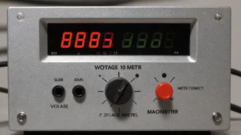 En spenningmåler, også kjent som en voltmeter, er et instrument som brukes til å måle spenningen i et elektrisk system.