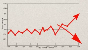 Graf som viser en positiv trend over lang tid, med en rød pil som peker oppover.