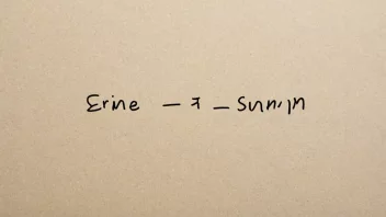 En illustrasjon av et matematisk uttrykk med en enkelt sum-symbol