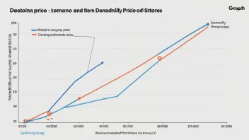 En graf som viser sammenhengen mellom pris og etterspørsel, med fokus på kundenes følsomhet for prisendringer.