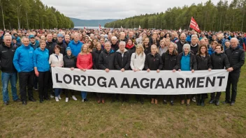 En gruppe mennesker som deltar på et lørdagsarrangement.