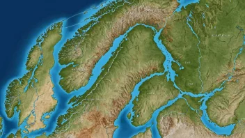 Et kart over sameland i Nord-Europa.