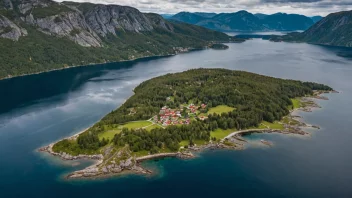 Femundsøya i Femunden innsjøen, Norge