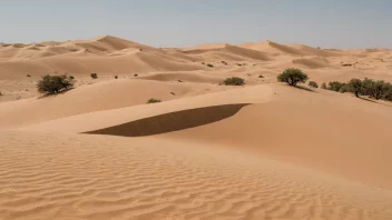 Et bilde av en stor sanddyn i en ørken