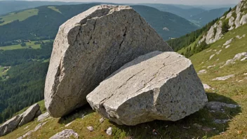 Et bilde av en hvettstein på et fjell