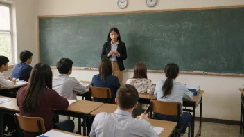 Studenter som deltar på en forelesning