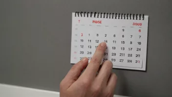 En person holder en pauseknapp med en kalender i bakgrunnen, symboliserer en midlertidig stopp i betalinger