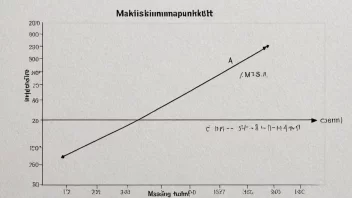 En graf som viser et maksimumspunkt.