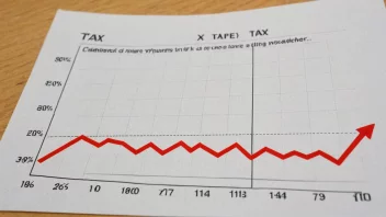 En graf som viser en nedgang i skatteinntektene.