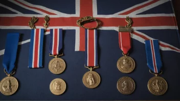 En medaljeoversikt med en norsk flagg i bakgrunnen, som viser ulike medaljer og deres tilhørende posisjoner.