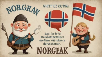 norsk språk, humor, kultur, idiomatiske uttrykk, ordspill, utvikling, kommunikasjon