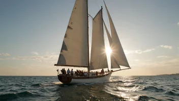 Et seilteam på en båt, som jobber sammen for å navigere havet