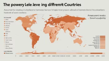 En graf som viser fattigdomsnivåene i ulike land