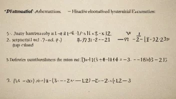 En matematisk ligning med deriverte, som representerer en differentialligning.