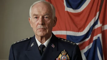 En norsk sjøveteran som stolt viser frem sine medaljer og uniform.