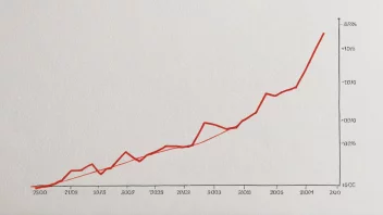 En graf som viser en salgsstagnasjon.