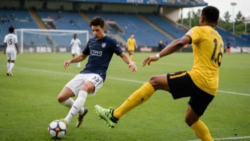 En fotograf tar et bilde av en fotballspiller i aksjon