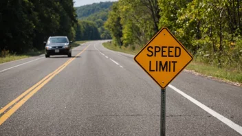 En hastighetsskilt som indikerer en hastighet på 50 km/t.