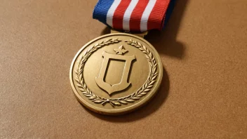 En medalje uten gullbelægning.