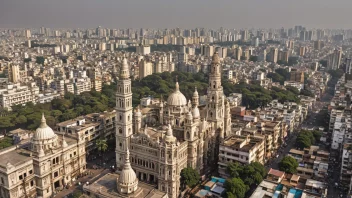 Byen Kolkata i India, med sin rike kulturelle arv og historiske landemerker.