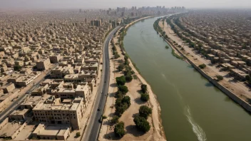 Elven Tigris er en av de største elvene i Midtøsten og renner gjennom Irak.